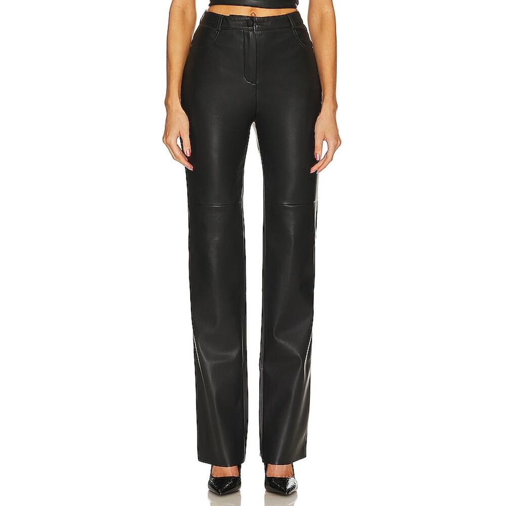 Cultnaked 'Killa' Black Faux Leather Trousers Size XS